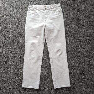 Kut From The Kloth High Rise Christine Straight Leg Light Khaki Pants Size 10